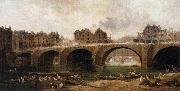 Hubert Robert Demolition of the Houses on the Pont Notre Dame in 1786 France oil painting artist
